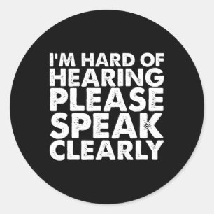 Slecht Horend Dove Gehoorproblemen Asl Gebarentaal Ronde Sticker