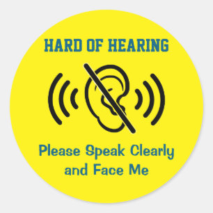 Slecht Horend - Geel Ronde Sticker