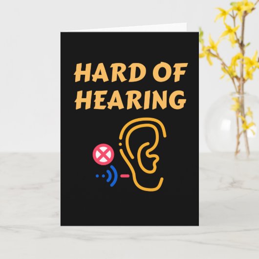 Slecht Horend Kaart (Gele Bloem)