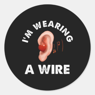 Slecht Horend Leuk Asl Gehoorgestoord Ik Draag Ronde Sticker