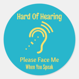 Slecht Horend Ronde Sticker