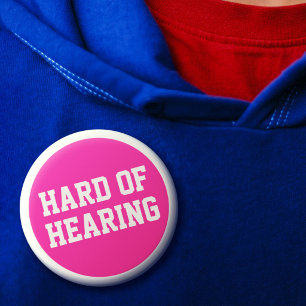 Slecht Horend Roze Sportief Minimalistisch Slechth Ronde Button 5,7 Cm