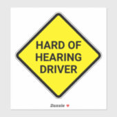 Slecht Horende Bestuurder Geel Sticker (Vel)