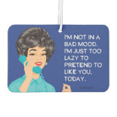Slecht humeur! - Grappig Luchtverfrisser (Achterkant)