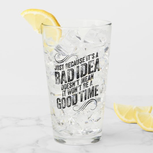 Slecht idee, goed moment glas (Voorkant ijs)