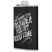 Slecht idee, goed moment heupfles (Links)