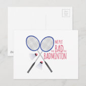 Slecht in Badminton Briefkaart (Voorkant / Achterkant)