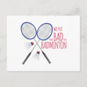 Slecht in Badminton Briefkaart (Voorkant)