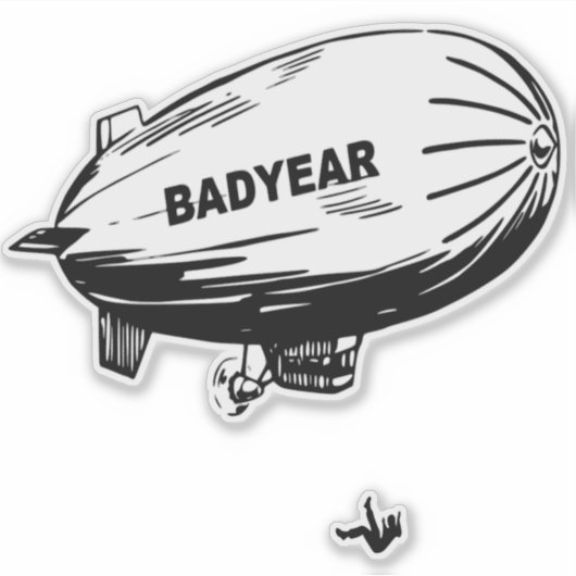 Slecht Jaar Dirigide Sticker (Voorkant)