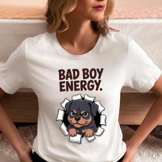 Slecht Jonge Energie Rottweiler Tri-Blend Shirt