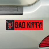 Slecht Kat! Bumpersticker (Op auto)