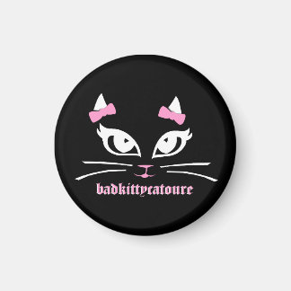 Slecht Kat Catoure Itsy Zwarte Button Magneet