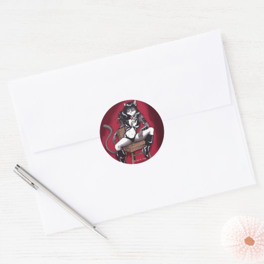 Slecht Kat Sticker (Envelop)