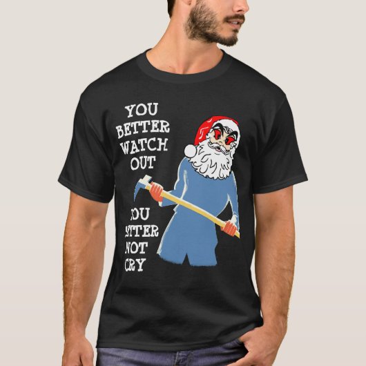 slecht kerstshirt t-shirt (Voorkant)
