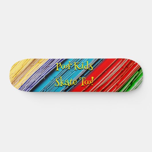Slecht Kinder Schaats ook! Skateboard. Persoonlijk Skateboard (Horizontaal)