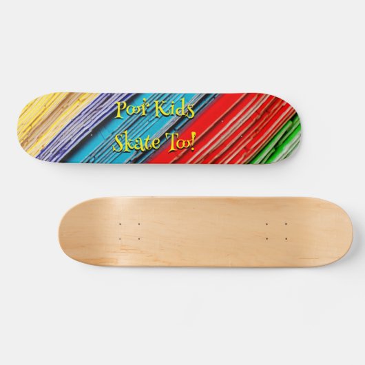 Slecht Kinder Schaats ook! Skateboard. Persoonlijk Skateboard (Horizontaal)