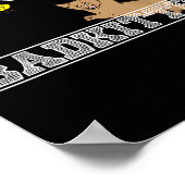 Slecht Kitten Grappig Badminton Kattenliefhebbers Poster (Hoek)