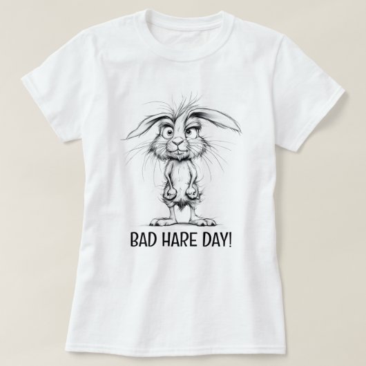 Slecht konijnendag t-shirt (Design voorkant)
