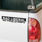 Slecht liberaal bumpersticker (Op Truck)