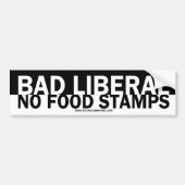 Slecht liberaal bumpersticker (Voorkant)