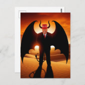 Slecht Man in een rood Pet Briefkaart (Voorkant / Achterkant)