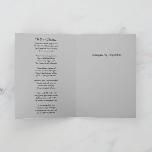 Slecht Man Kerst Kaart (Binnen)