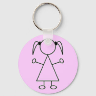 Slecht meisje sleutelhanger - Roze