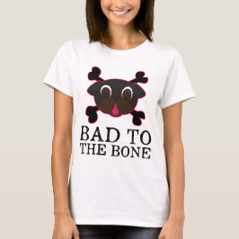 Slecht naar het zwarte T-shirt van de botten