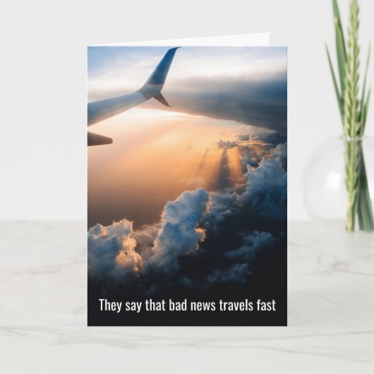 Slecht nieuws reist snel, goed nieuws sneller, gef kaart (Voorkant)