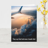 Slecht nieuws reist snel, goed nieuws sneller, gef kaart (Gele Bloem)