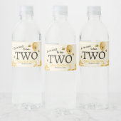 Slecht om bij twee second verjaardag bijen honingr waterfles etiket (Flessen)