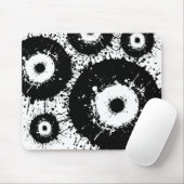 Slecht oog zwart-wit muismat (Met muis)