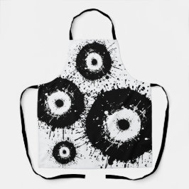 Slecht oog zwart-wit schort