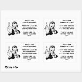 Slecht parkeerteken voor drivers rechthoekige sticker (Vel)