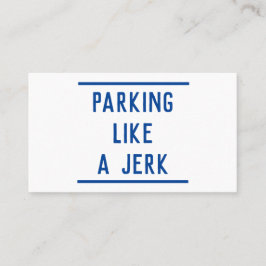 Slecht parkeren contactkaartje