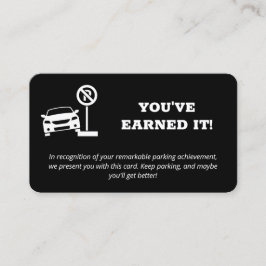 Slecht parkeren visitekaartje