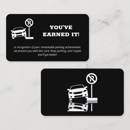 Slecht parkeren visitekaartje (Voorkant / Achterkant)