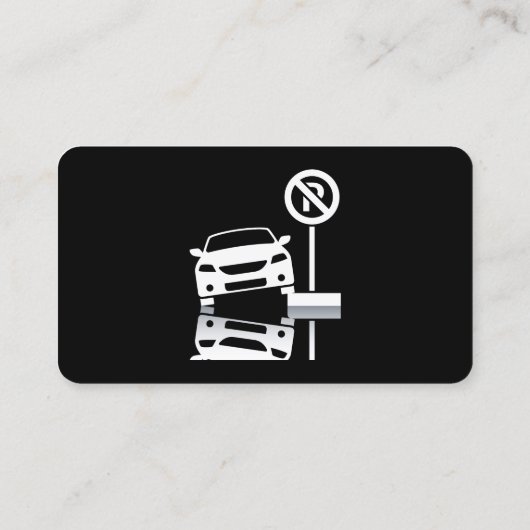 Slecht parkeren visitekaartje (Achterkant)
