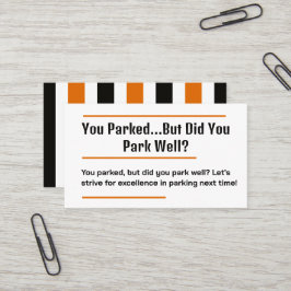 Slecht parkeren visitekaartje
