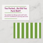 Slecht parkeren visitekaartje (Voorkant / Achterkant)