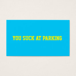 Slecht parkeren visitekaartjes
