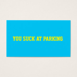 Slecht parkeren visitekaartjes