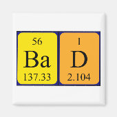 Slecht periodiek lijstnaammagneet magneet (Voorkant)
