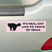 Slecht pluk om mijn vrachtwagenroze aan te raken bumpersticker (Op auto)