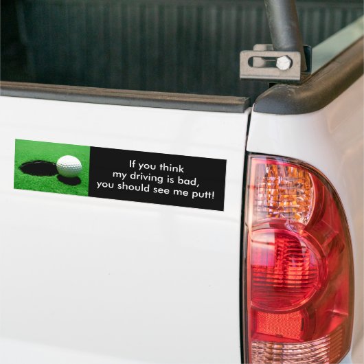 Slecht rijdende Bumpersticker (Op Truck)