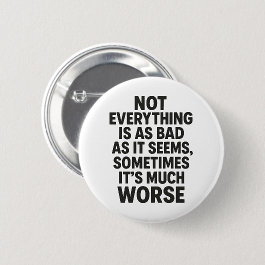 Slecht Ronde Button 5,7 Cm (Voorkant /achterkant)