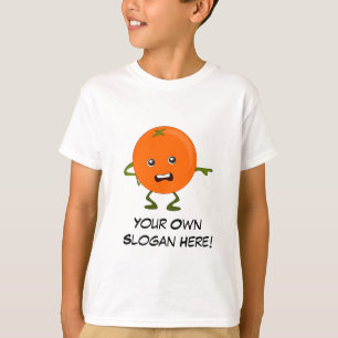 Slecht Sinaasappel met slogan T-shirt