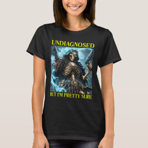 Slecht skelet niet-gediagnosticeerd autisme hersen t-shirt