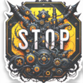 Slecht stopteken sticker (Voorkant)