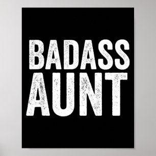Slecht tantegeschenk Grappig nieuwe tante-idee Nie Poster